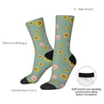 thumbnail image 4 of Rocae Pig Face With Sunflower for Adult Socks Casual Athletic Stretchy Loose Socks for Women Men Non-Slip Middle Tube Socks, 4 of 6