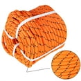 thumbnail image 2 of hostic Double Braid Polyester Rope Nylon Pulling Rope Arborist Rigging Multipurpose Bull Rigging 1/2 Inch x 150 Feet Orange, 2 of 5