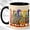 Black, variant on Whimsical Ducks Coffee Mug, Colorful Bird Mug, Ceramic 11 oz
