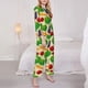 thumbnail image 3 of Balery Vegetable Conjunto de Pijama con Estampado para Mujer, Conjunto de Dos Piezas con Manga Larga, Ropa de Dormir Suave con Bolsillos, Pijamas Cómodos-Medium, 3 of 7