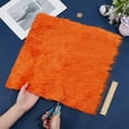 thumbnail image 3 of Muestra de tela de mohair naranja de 40 x 40 cm (15,75 x 15,75 pulgadas), patrón liso, 100% poliéster. Ideal para cosplay, manualidades, disfraces y decoración., 3 of 9