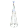thumbnail image 3 of Northlight LED Lighted Multi-Function Outdoor Christmas Cone Tree - 6' - Multi-Color, 3 of 9