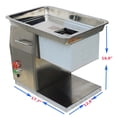 thumbnail image 4 of EQCOTWEA Commercial QX 10mm Shredded Meat Slicer Cutting Machine Steak Beef Pork Cutter, 4 of 8