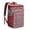 Red-4, variant on Traditional Mandala Tribal Backpack Cooler, Vintage Geometric Leakproof Insulated Bag, Floral Boho Picnic Camping Lunch Backpack