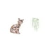 thumbnail image 5 of Estatua De Gato, Escultura De Animal, Arte Artesanal, Adorno Con Enredaderas Colgantes, Pegatina De Pared, Hojas De Plantas Verdes, Elegante Mural Decorativo Para Chimenea Y Dormitorio., 5 of 8