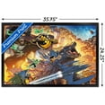 thumbnail image 3 of Justice League vs. Godzilla vs. Kong - Metropolis Wall Poster, 22.375" x 34" Framed, 3 of 5