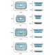 thumbnail image 2 of 4 Pcs Silicone Food Containers Lunch Storage Box Set Bento Box Bpa Free Microwave Safe Dishwasher, 2 of 5