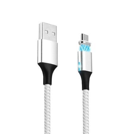 AGPTEK 3.0A Magnetic Micro USB Charging Cable Fast Charger Data Sync Cord for Android, All Micro USB (Best Magnetic Micro Usb Cable)