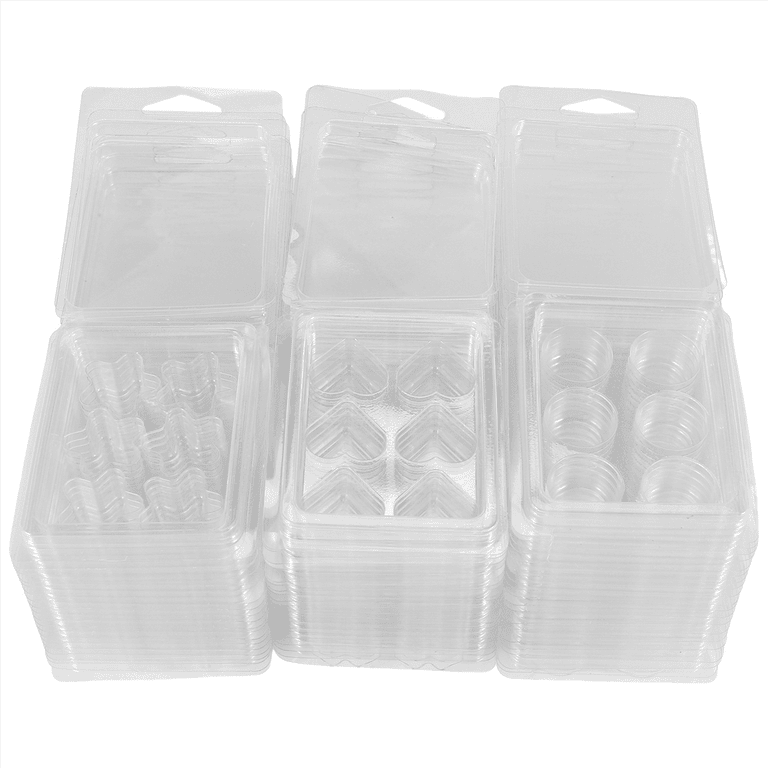 20pcs/set Clear PET Wax Melt Molds 6 Cell Plastic Clamshell Packaging Molds  Containers For Wax Soap Melt Cubes Making Tasteless - AliExpress