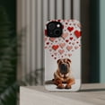thumbnail image 4 of DistinctInk Tough Case for Apple iPhone 13 (6.1" Screen), Compatible with MagSafe Charging - Valentine's Day Chinese Shar-Pei, 4 of 6