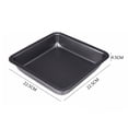 thumbnail image 2 of Minkissy 1Pcs Baking Pans for Oven Non Stick Square Tray for Hotels, 2 of 8