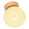 thumbnail image 4 of Rattan Ball Ceiling Light Woven Lamp Decor for Bedroom Hallway Stairway, 4 of 8