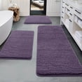 thumbnail image 6 of 3 Piece Bathroom Rug Set, 47 Inch Memory Foam Bath Mat Set, Soft Plush Absorbent Non Slip Floor Mats, Machine Washable Bathroom Rugs for Laundry Room Living Room Bedroom Home, 6 of 6