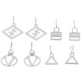 thumbnail image 3 of Cabezal de cremallera, 8 piezas de acero inoxidable, colgante de cremallera, tirador de cremallera, colgante de cremallera para ropa, rendimiento confiable, 3 of 14