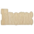 thumbnail image 1 of From Text Wood Shape Unfinished Piece Cutout Craft DIY Projects - 4.70 Inch Size - 1/4 Inch Thick, 1 of 7