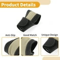thumbnail image 5 of Unique Bargains 1 Pc Automotive Manual Universal Gear Shift Knob Cover Car Stick Shifting Handle Protector Faux Leather T-shape Beige Black 12.5x8cm/4.92"x3.15", 5 of 7