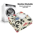 thumbnail image 5 of Yayeee Throw Blanket for Couch Soft Warm 50" x 60" Sofa Chair Bed Decoration, Beige Red Floral, 5 of 7