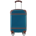 thumbnail image 4 of Oufan Hardshell Luggage Sets 3 Pieces with TSA Lock, Lightweight Luggage Travel Set with Spinner, 28IN+Handbag+Cosmetic Case, Blue, 4 of 8