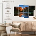 thumbnail image 4 of Elephant Stock Dream Lake Landscape Wall Art - Horizontal Multi Panel Canvas - Living Room Wall Decor - Nature Multi Panel - Blue And Orange Decor - 75" x 48", 4 of 4