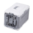 thumbnail image 3 of Transportín plegable multiusos espacioso para mascotas, ideal para transportar gatos. Gris blanco, 3 of 9