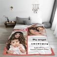 thumbnail image 6 of Personalised Blanket Custom Blanket with Collage Photos Text, Custom Soft Flannel Blanket for Family Friends Kids Couple, Personalized Gifts for Christmas Xmas New Year Birthday Wedding Anniversary, 6 of 6