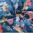 thumbnail image 6 of YIUME Men's Hawaiian Shirt Fun Dive Print By Pallavi Chaudhary Cotton Button-down Short Sleeve Aloha Shirt, 6 of 8