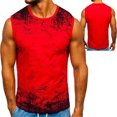 thumbnail image 4 of Txlixc Ropa deportiva de verano para hombres, chaleco o - neck sin mangas, blanco / rojo / negro Txlixc moda, 4 of 5