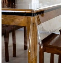 Ships Folded - Premium Vinyl (0.49mm Thick) Plastic Fabric Clear Transparent Pvc Protector for Multiple Uses