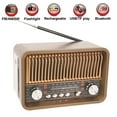 thumbnail image 6 of Portable Radio FM AM SW Multi-Band Vintage Radios Wireless Bluetooth Speaker Support USB/TF MP3 Playback, 6 of 7