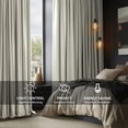 thumbnail image 2 of Half Price Drapes Porcelain White Signature Velvet Blackout Curtains for Bedroom(1 Panel), 50WX 84L, 2 of 11