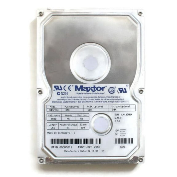 DP/N 00006019, 19661-82H-29RD,A00,04B,05B,53A,NMC B 52,SING2/98