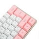 thumbnail image 3 of 61 Keys USB Gaming Keyboard, Color Contrast, RGB Light, Line Separation, Wired Mechanical Keyboard for Office Games, White and Pink, 3 of 4