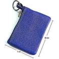 thumbnail image 3 of Estuche para llaves Estuche para llaves de cuero Bolso para llaves con 2 compartimentos Mini monedero para mujeres y hombres, 3 of 5