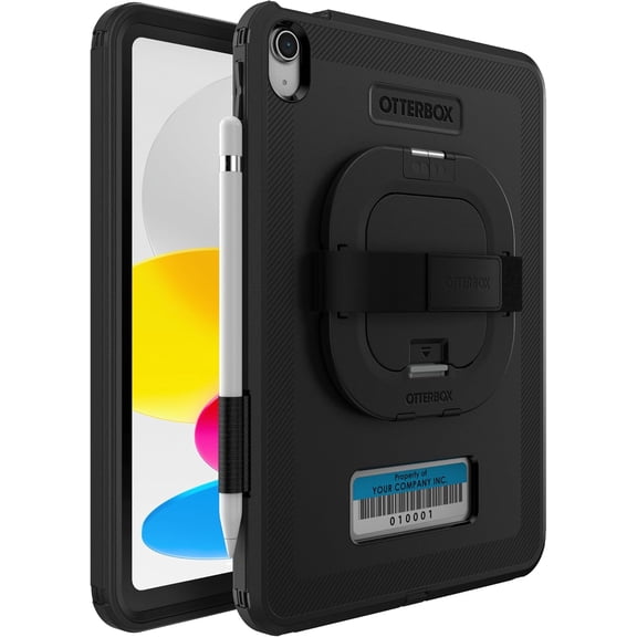 Restored OtterBox DEFENDER SERIES Business Case for iPad A16/10th Gen w/ Kickstand - Black (Refurbished)