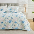 thumbnail image 3 of Hitime Luxury Printed Quilt Set Twin Size, Lightweight Comforter Set, Oversized Bedspread Coverlet Quilted Bedding Set, with 2 Matching Pillowcases, for All Season, 3 of 10