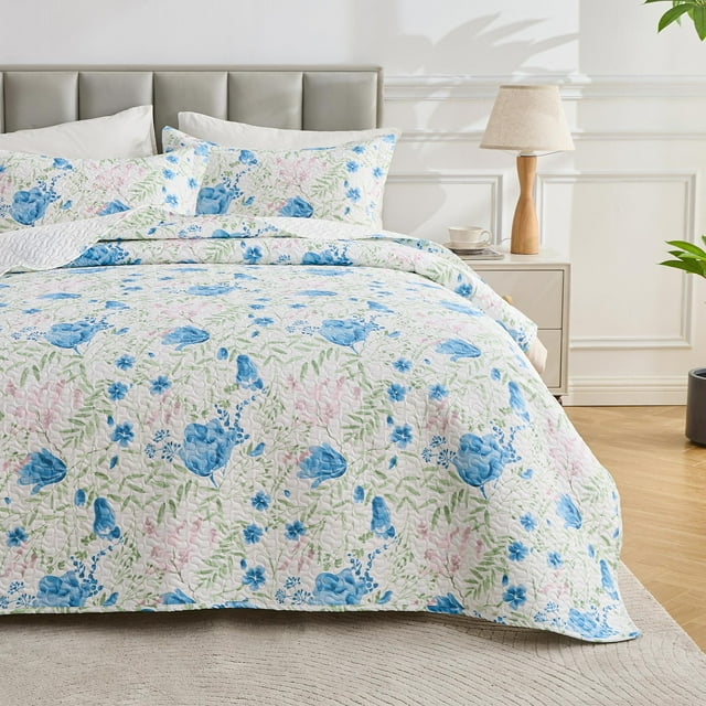 HITIME Juego de Cubrecama 3 Piezas Tamaño Individual Incluye 1 Funda Nórdica & 2 Fundas de Almohada, Tela de Poliéster, Textura Lisa y Cómoda, Varios Estampados