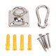 thumbnail image 1 of Suspended Ceiling Wall Mount U Shaped Hooks Heavy Duty Hammock Hook Metal Base for Swing, 1 of 4