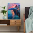 thumbnail image 5 of Italian Coastal Town Canvas Print, Amalfi Coast Sunset Decor for Living Room, Office, Restaurant, 5 of 8