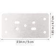 thumbnail image 2 of 6 Pcs Plaques de Réparation de Meubles Kit de Réparation de Charnière de Porte avec Vis, 2 of 7