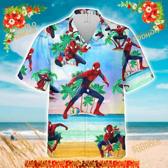 Spider Man Funny Hawaiian Shirt, Beach Hawaii