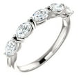 thumbnail image 3 of Pompeii 1 1/2 Ct Oval Moissanite Wedding Ring Available in White, Yellow or Rose Gold, 3 of 4