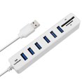 thumbnail image 4 of Seitruly USB Hub 2,0 Multi USB 2,0 Hub USB Splitter alta velocidad 6 puertos Hub TF lector de tarjetas todo en extensión de computadora Hub Type5 NO5, 4 of 4