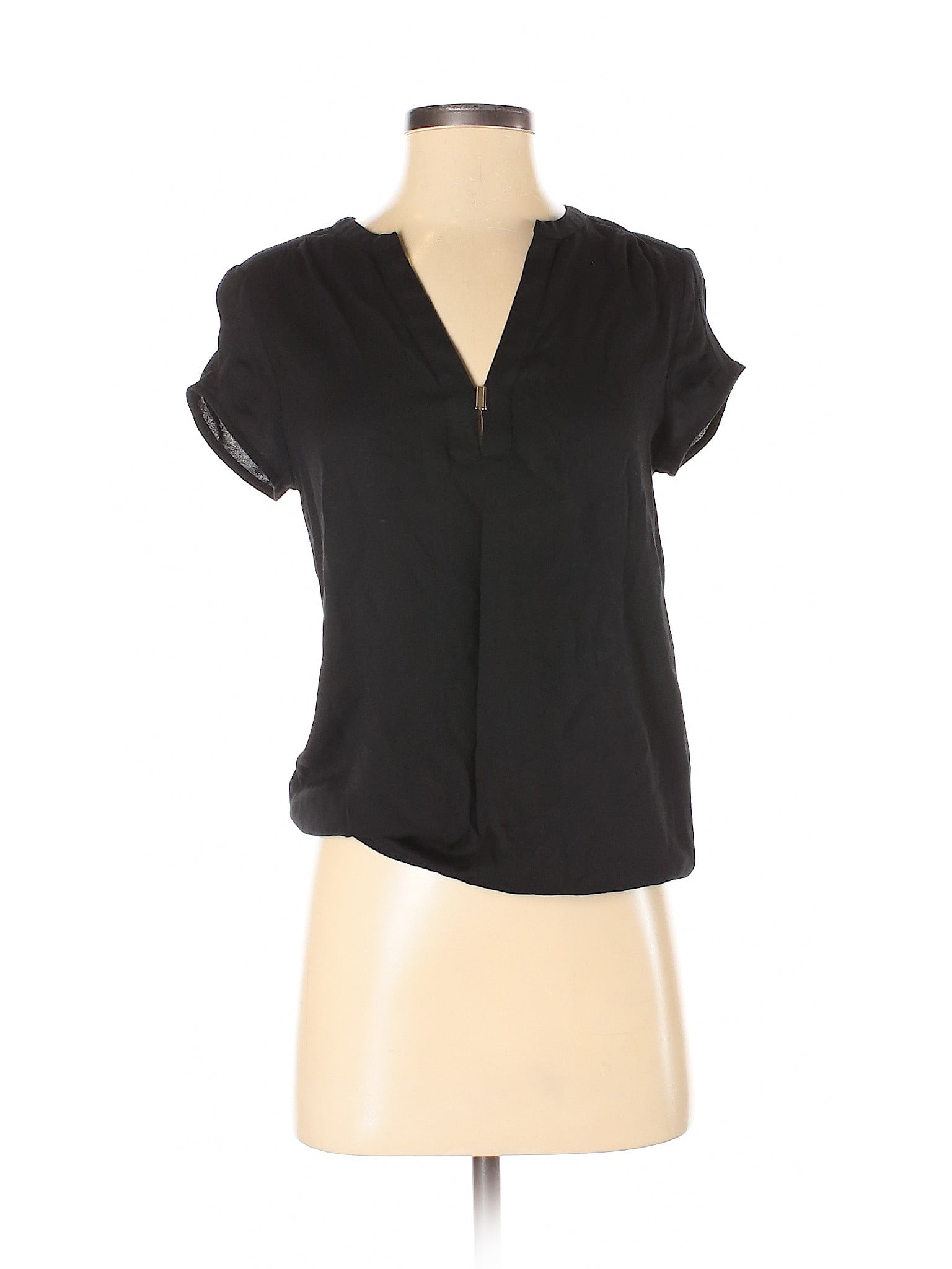 ZARA - Pre-Owned Zara Basic Women's Size XS Short Sleeve Blouse - Walmart.com - Walmart.com