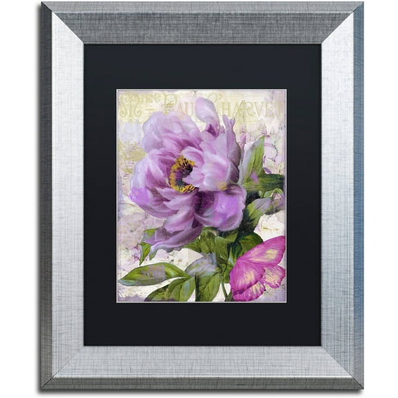 Trademark Fine Art "July" Canvas Art by Color Bakery Black Matte, Silver Frame