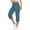 Blue, variant on Timegard Cargo Pants for Women Capri Pants Drawstring Elastic Waist Active Cropped Trousers Fashion
