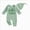 A69-Light Green, variant on Newborn Infant Baby Boy Fall Clothes Romper Letter Embroidery Long Sleeve Crew Neck Jumpsuit with Hat