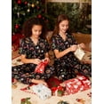 thumbnail image 2 of Aideaone Girls Christmas Pajamas Set & Casual Lapel 2pcs Button Sleepwear Size 7-14, 2 of 6