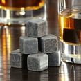 thumbnail image 3 of Ludlz Whiskey Stones Ice Cubes 6/9Pcs Reusable Wine Drinks Cooler Ice Cube Chilling Stone Rock Barware Tool - Urban Choice Products Reusable Whisky Chilling Rocks Metal Ice, 3 of 7