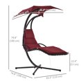 thumbnail image 3 of Outsunny Swing Chair Hanging Hammock, 3 of 10