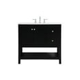 thumbnail image 3 of 36 inch Single Bathroom Vanity in Black, 3 of 8
